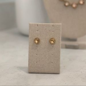 Stella & Dot Nancy Studs - Peach
